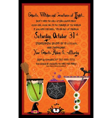 Halloween Invitations, Spirts And Spooks, Paper So Pretty